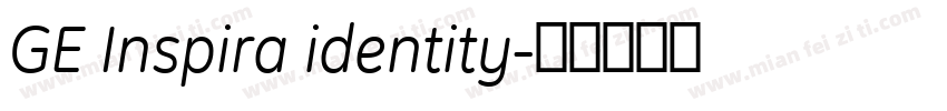 GE Inspira identity字体转换